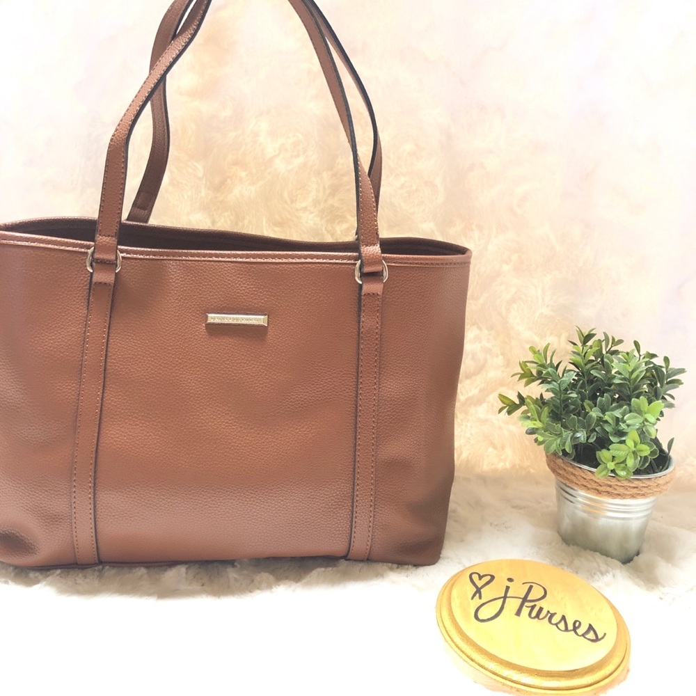 Dana Buchman Brown Vinyl Shoulder Tote
